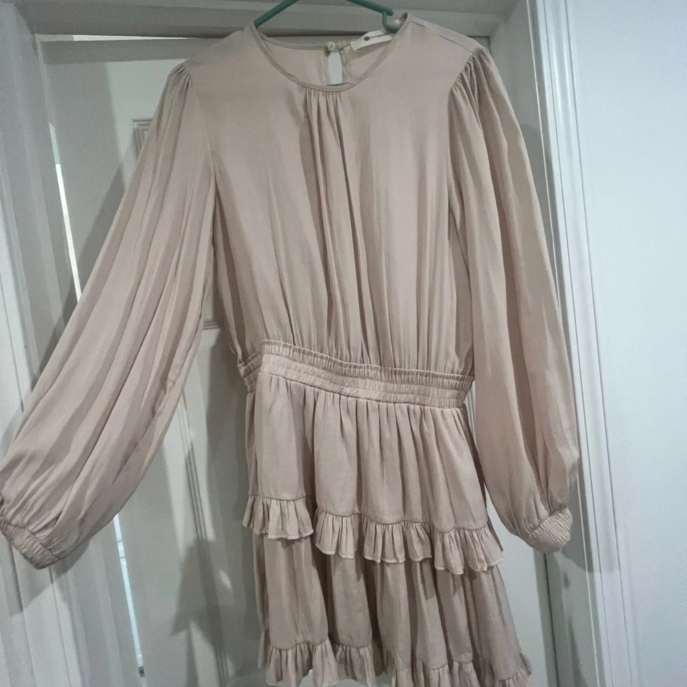 The Impeccable Pig Cream Ruffle Dress - Picture 1 of 3